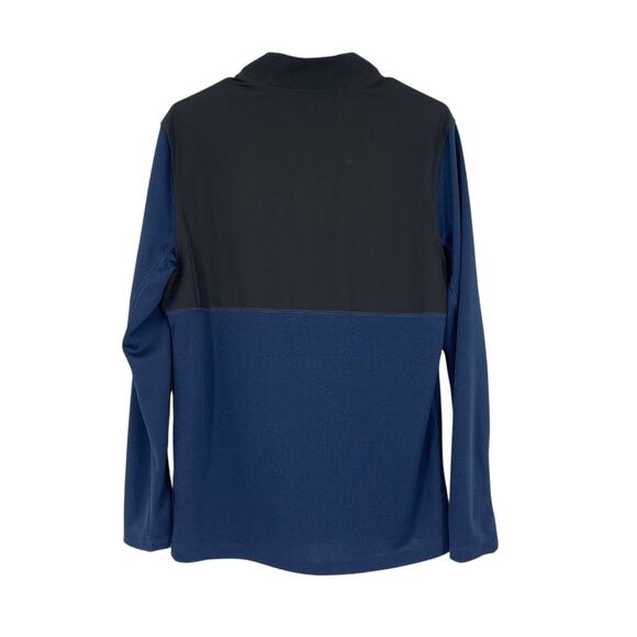 Nike Golf Dri-FIT Quarter Zip Pullover Long Sleeve Shirt Blue Black Men’s Size S - Picture 7 of 8